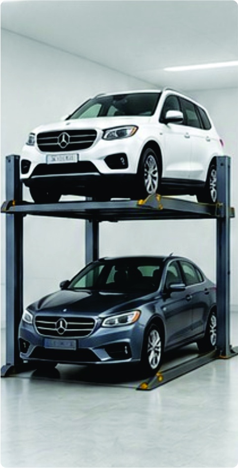 Two-Level Mechanical Stack Parking System for Residential Societies